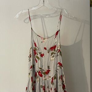 Free People Red and Green Spaghetti Strap Sundress